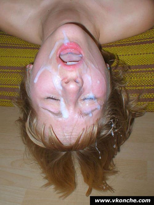 Жена приняла сперму на лицо (присланное) (8 фото)